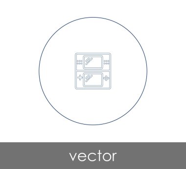 Oyun simgesinin vektör illüstrasyonu