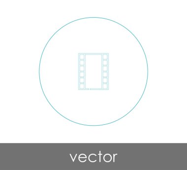 web tasarım ve uygulamaları, vektör çizim için film simgesi 