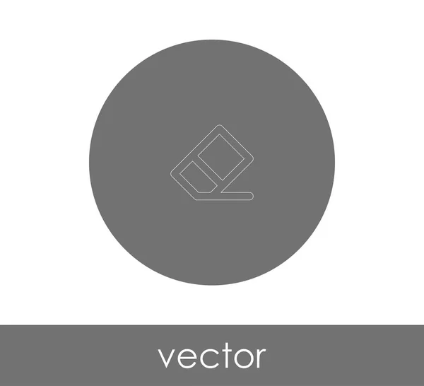 Radiergummi Briefpapier Symbol Vektorillustration — Stockvektor