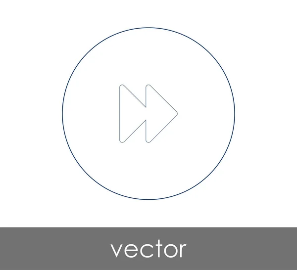 Icono Avance Rápido Para Diseño Web Aplicaciones Ilustración Vectorial — Vector de stock