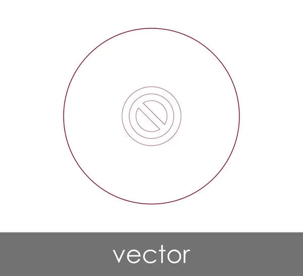 Ícone Sinal Proibido Para Web Design Aplicações Ilustração Vetorial —  Vetores de Stock