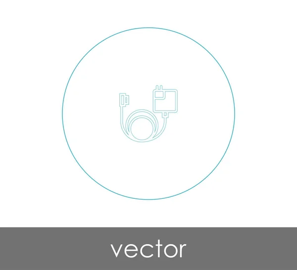 Ilustrasi Vektor Ikon Charger - Stok Vektor