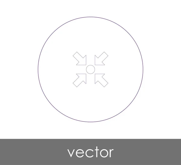 Icono de flecha ajuste — Vector de stock