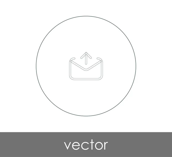 Enviar icono de correo electrónico — Vector de stock
