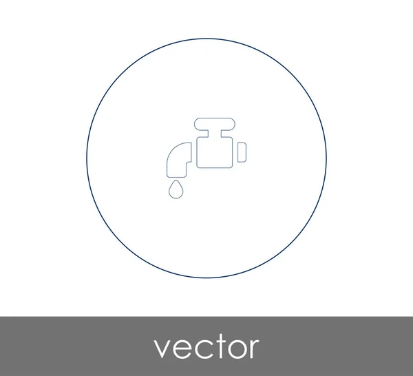 Kraan Pictogram Vector Illustratie — Stockvector