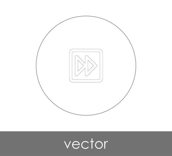 Icono Avance Rápido Para Diseño Web Aplicaciones Ilustración Vectorial — Vector de stock