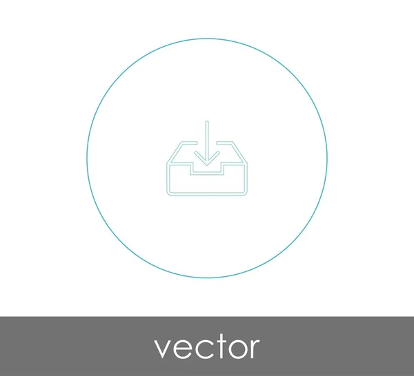 Icono Archivo Vector Ilustración — Vector de stock