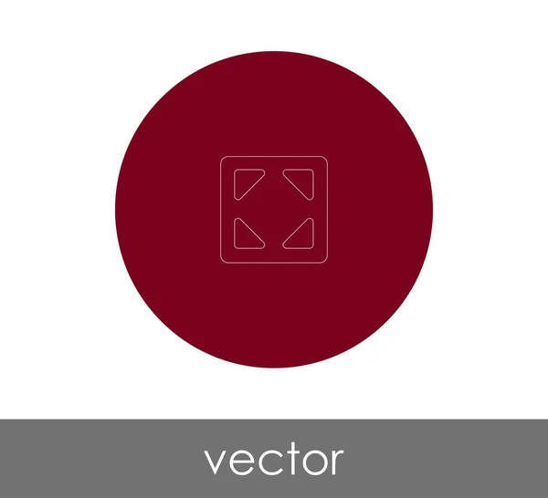 Icon Design Erweitern Vektor Illustration — Stockvektor