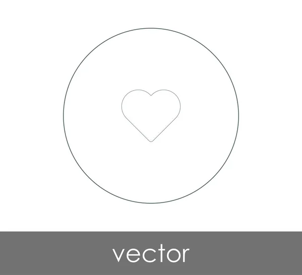 Herz Web Icon Für Web Design Und Anwendungen — Stockvektor