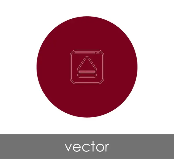 Vektor Illustration Design Des Auswurfsymbols — Stockvektor