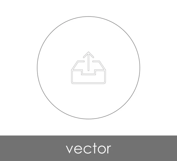 Logo Archivo Icono Vector Ilustración — Vector de stock