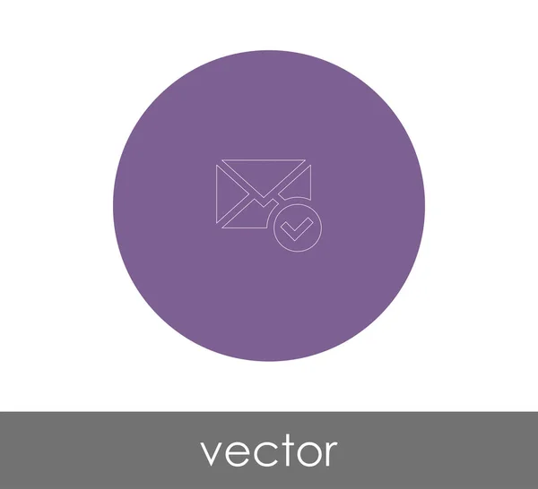 Leer icono de correo electrónico — Vector de stock
