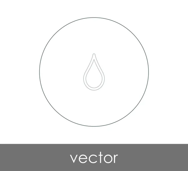 Drop Pictogram Vector Illustratie — Stockvector