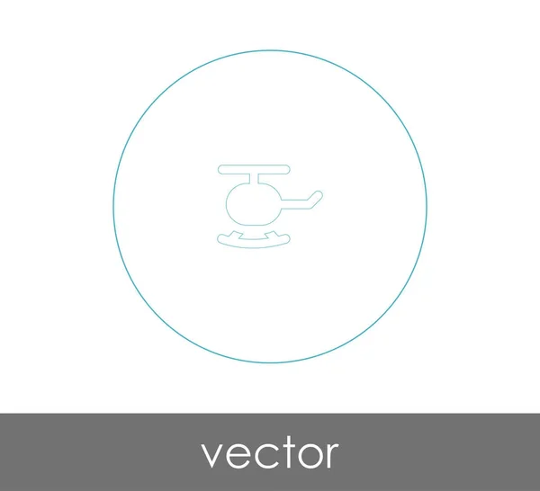 Vector Εικονογράφηση Σχεδιασμός Ελικόπτερο Εικονίδιο — Διανυσματικό Αρχείο