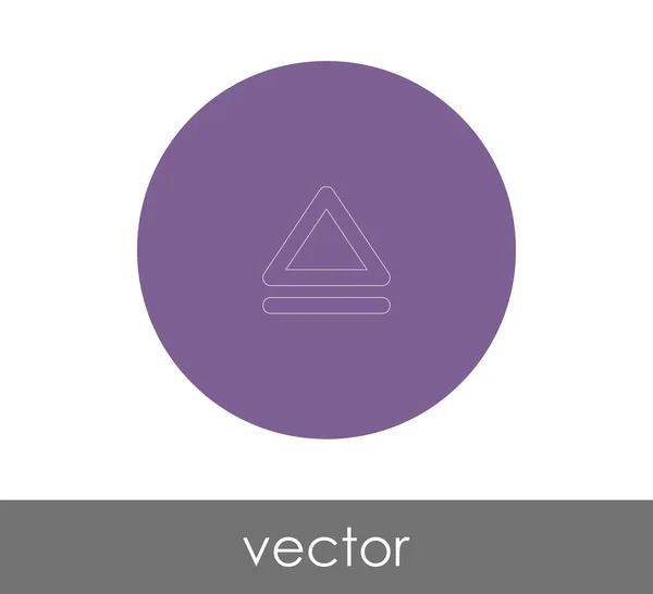 Vector Illustration Design Eject Icon — Stock Vector