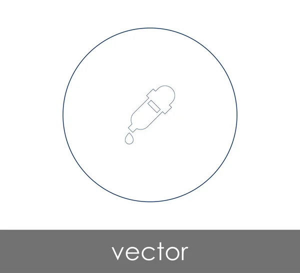 Pipette Web-Symbol — Stockvektor