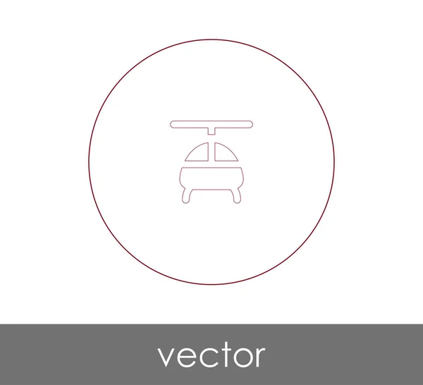 Vektor Illustration Design Des Helikopter Symbols — Stockvektor