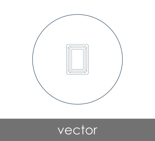 Bilderammeikon Utforming Anvendelse Steg Vektorillustrasjon – stockvektor