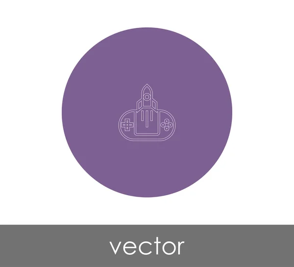 Joystick Pictogram Voor Webdesign Applicaties — Stockvector