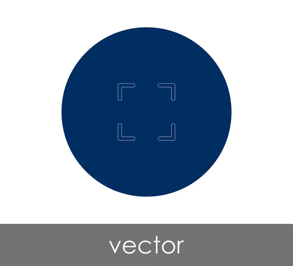 Icon Design Erweitern Vektor Illustration — Stockvektor