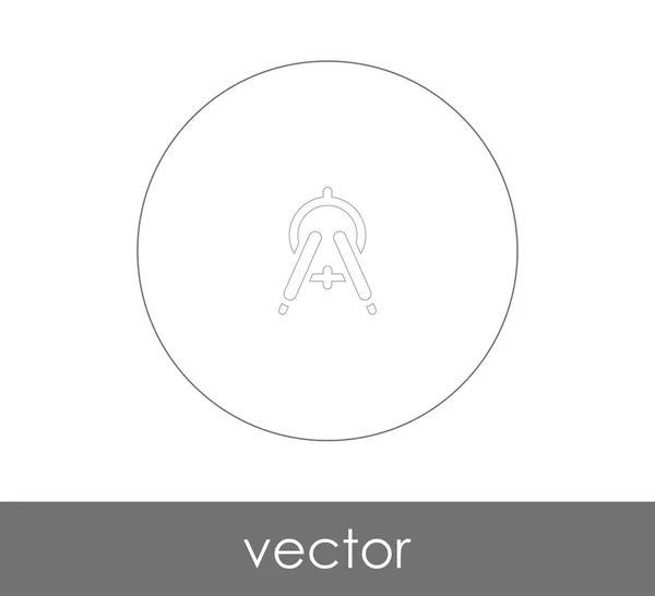 Vektor Illustration Design Der Zeichnung Kompass Symbol — Stockvektor