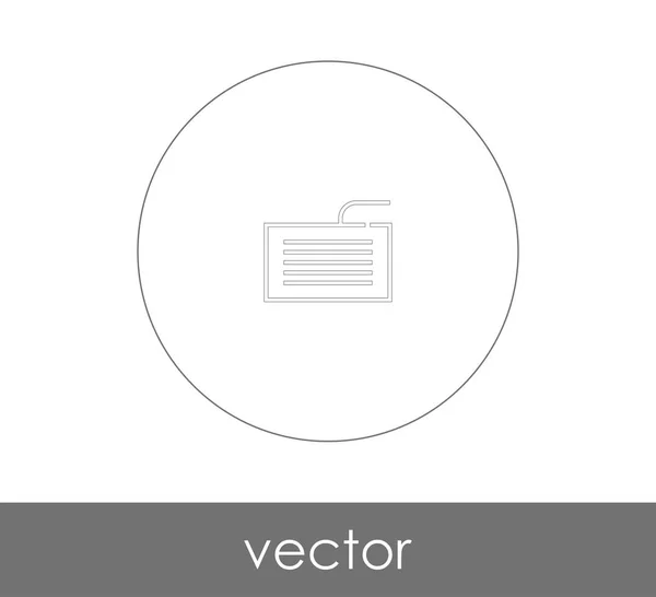 Tastatur Icon Vektor Illustration Logo — Stockvektor