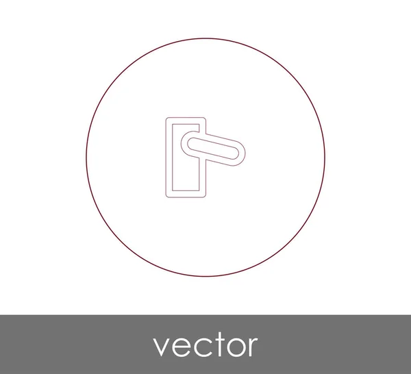 Vector Ilustración Diseño Del Icono Perilla Puerta — Vector de stock