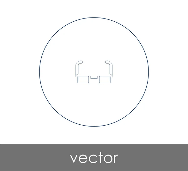 Brille Icon Vektor Illustration — Stockvektor