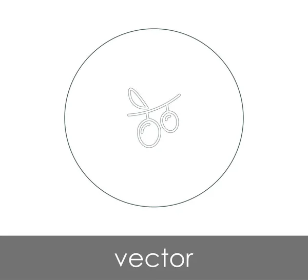 Vector Ilustración Diseño Uva Icono — Vector de stock