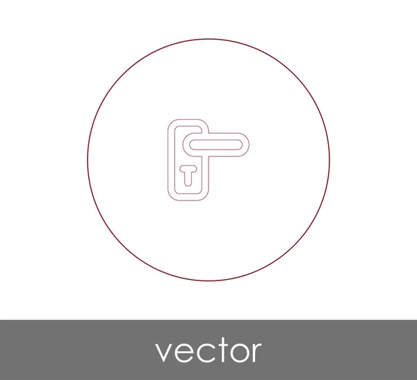 Vektor Illustration Design Des Türknauf Symbols — Stockvektor