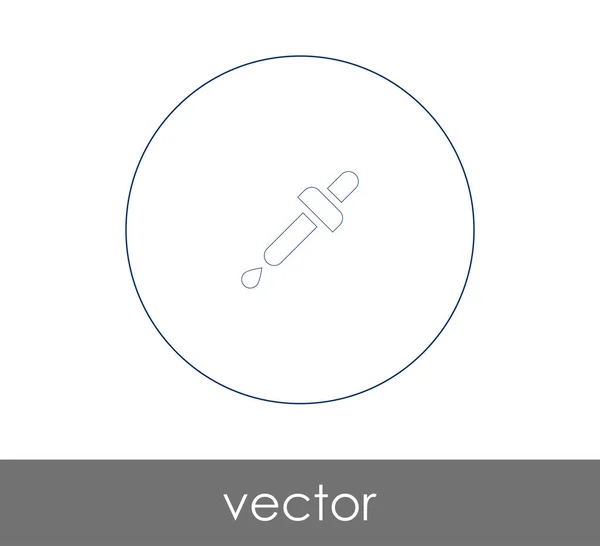 Pipette Web-Symbol — Stockvektor