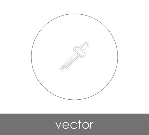 Pipette Web-Symbol — Stockvektor