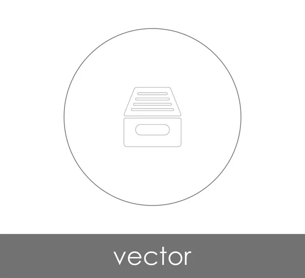Logo Archive Icon Vector Illustration — Stock Vector