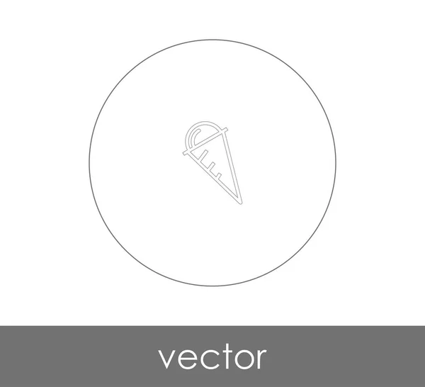 Icono Helado Ilustración Vectorial — Vector de stock