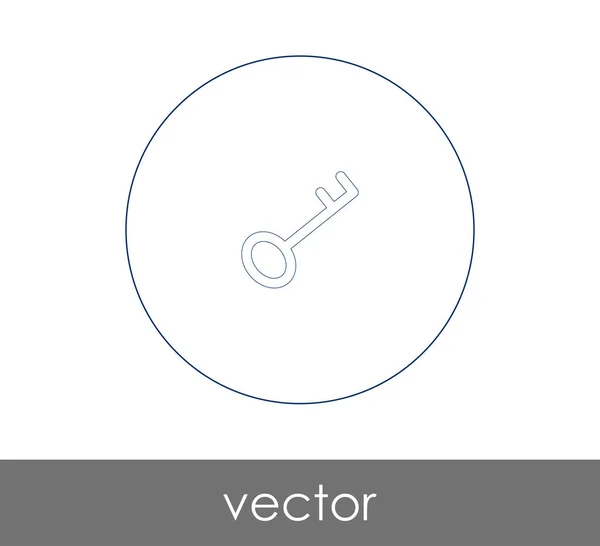 Vector Illustration Design Key Icon — Stock Vector