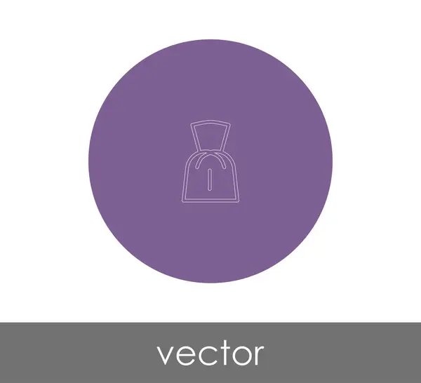 Vector Illustration Design Dress Icon — Stock Vector