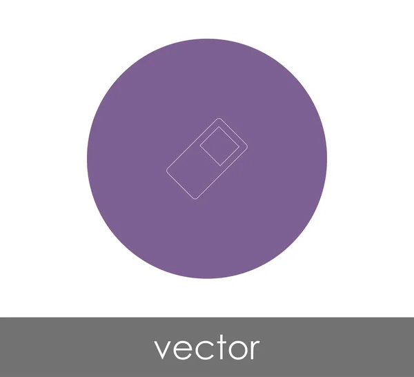 Logo Borrador Icono Vector Ilustración — Vector de stock