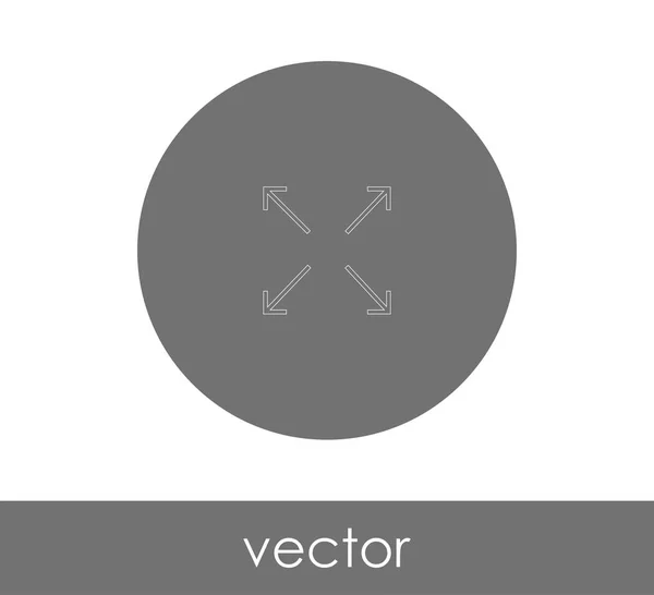 Ilustración Vectorial Del Icono Flecha — Vector de stock