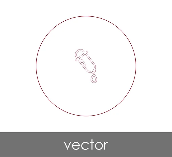 Druppelaar web pictogram — Stockvector