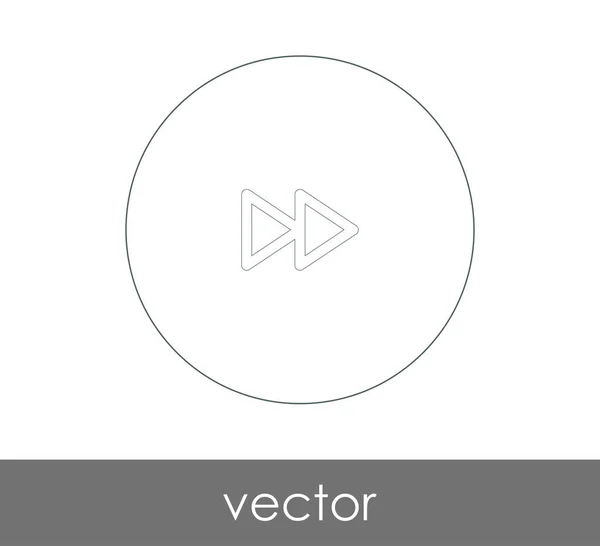 Icono Avance Rápido Para Diseño Web Aplicaciones Ilustración Vectorial — Vector de stock