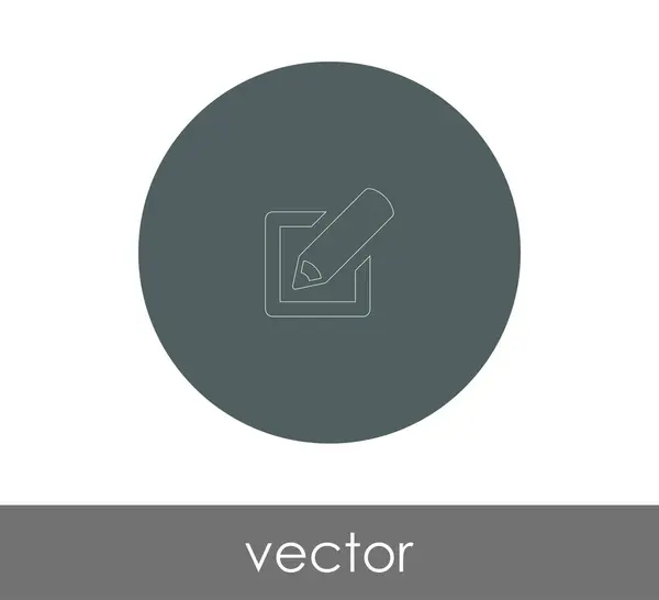 Editar icono de concepto — Vector de stock