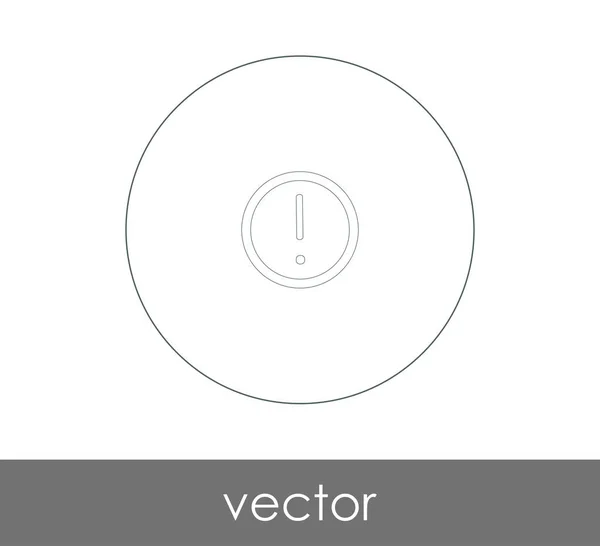 Иконка Восклицательного Знака Векторная Иллюстрация — стоковый вектор