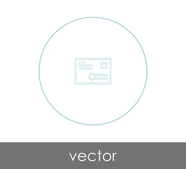 Icono Sobre Logotipo Ilustración Vectores — Vector de stock