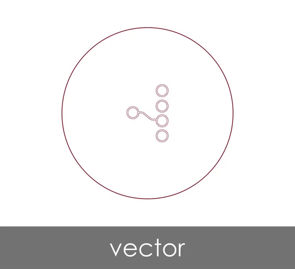 Desenho Ilustração Vetorial Ícone Hierarquia — Vetor de Stock