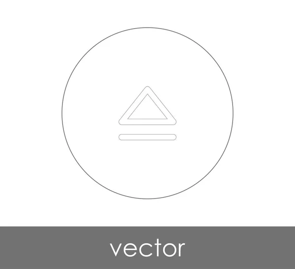 Vektor Illustration Design Des Auswurfsymbols — Stockvektor