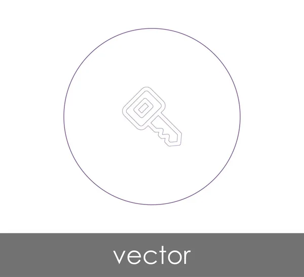 Icône Clé Illustration Vectorielle — Image vectorielle
