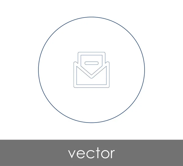 Ilustrasi Vektor Ikon Amplop - Stok Vektor