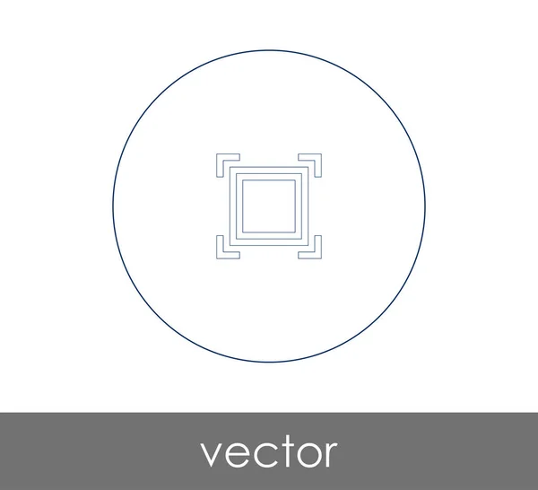 Camera focus icon — Stock Vector