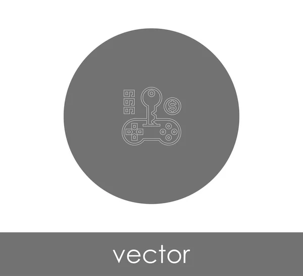 Joystick Symbol Für Webdesign Und Anwendungen — Stockvektor