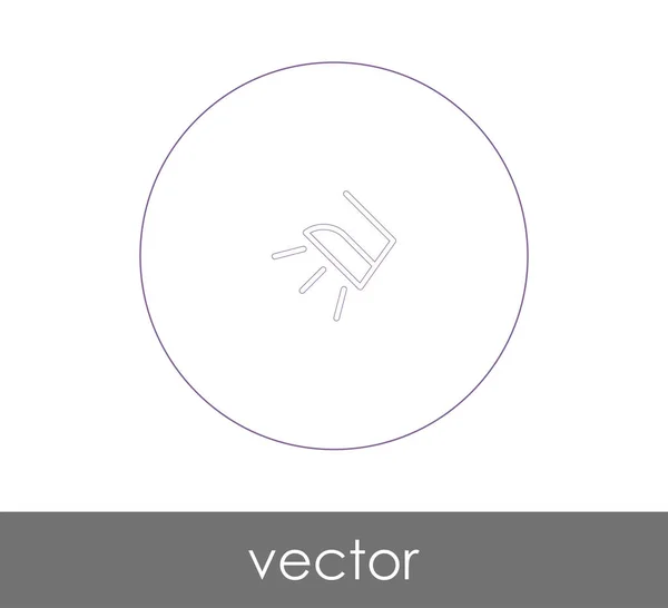 Vas Ikon Vektor Illusztráció — Stock Vector